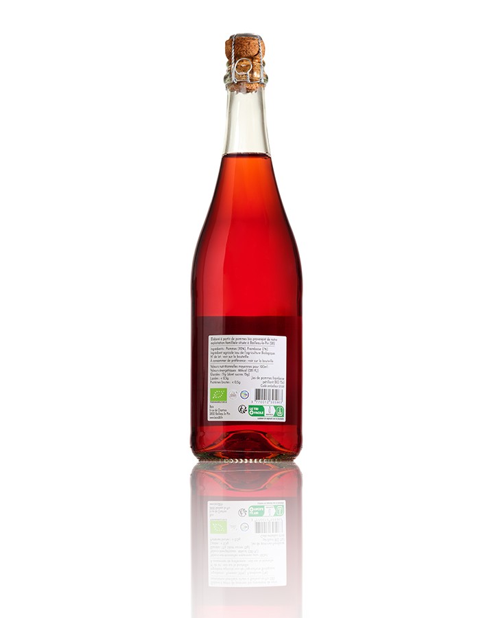 BAIO P&eacute;tillant de pommes / framboise 75cl 