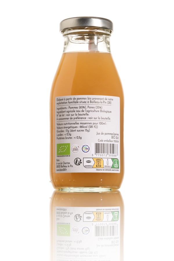 BAIO Jus de pommes / poires 25cl 